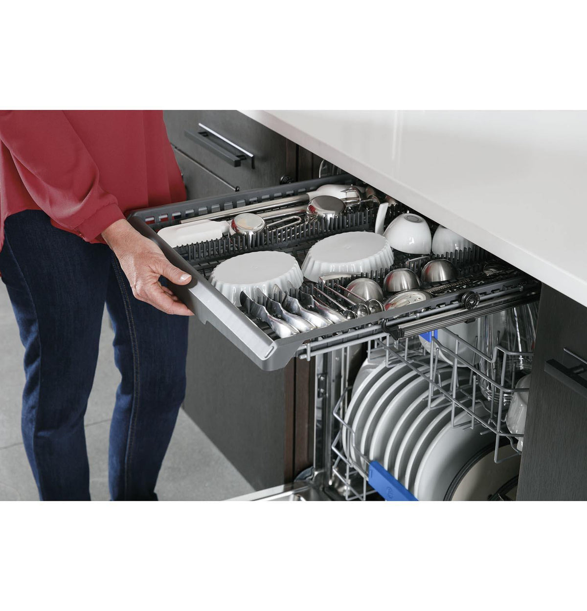 GE Profile Fingerprint Resistant Stainless Steel UltraFresh System 24" Dishwasher with Stainless Steel Interior - PDP755SYRFS
