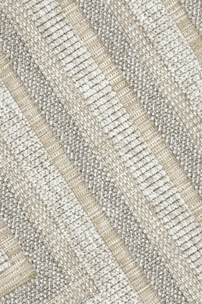 Assia Rectangles Outdoor Rug - 5' x 7' - Beige