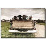 Tailgate Crew Wall Art - Brown/Green - 38 X 60