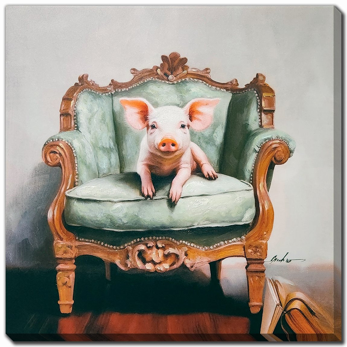 Velvet Throne II Wall Art - Multi-Colour - 24 X 24