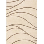 Palace Modern Curves Area Rug - 8' X 11' - Cream/Taupe