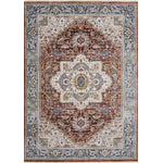 Macie Traditional Area Rug - 8' X 11' - Red/Cream