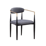 Mykos Dining Chair - Black/Grey - Set of Two