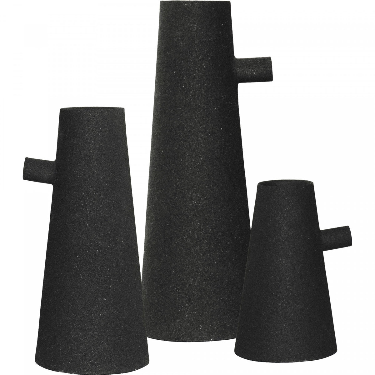 Aflyntia Vase - Matte Black - Set of Three