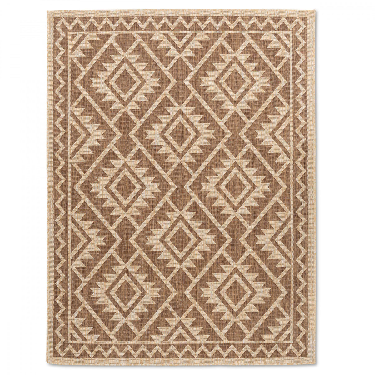 Cabana Tribal Indoor/Outdoor Rug - 8' x 10' - Brown