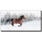 Snow Spirit Wall Art - White/Dark Brown - 20 X 40