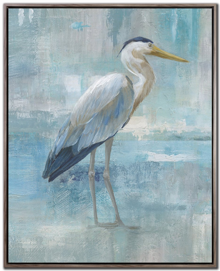 Elegant Watcher I Wall Art - Blue/White - 24 X 30