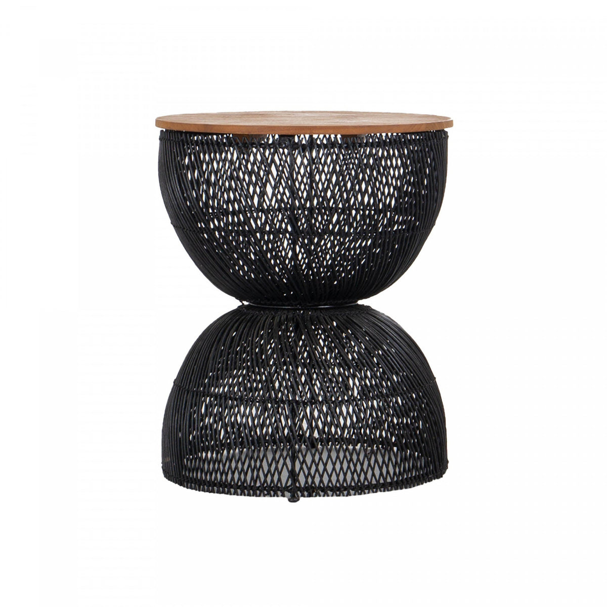 Bayan Wave Side Table - Black