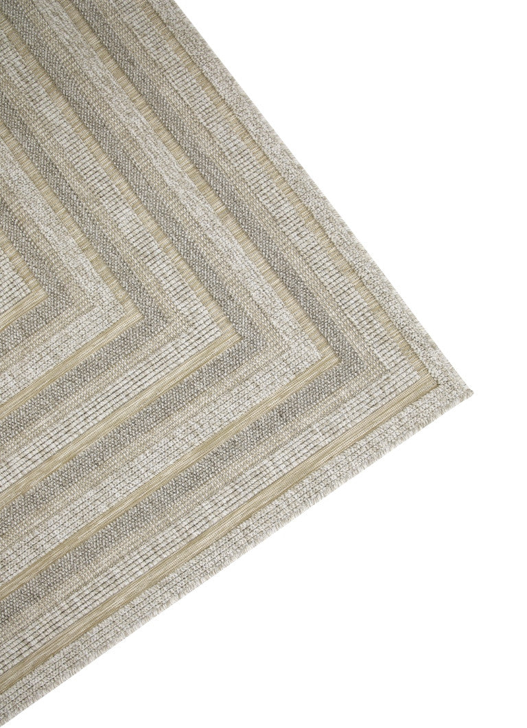 Assia Rectangles Outdoor Rug - 5' x 7' - Beige