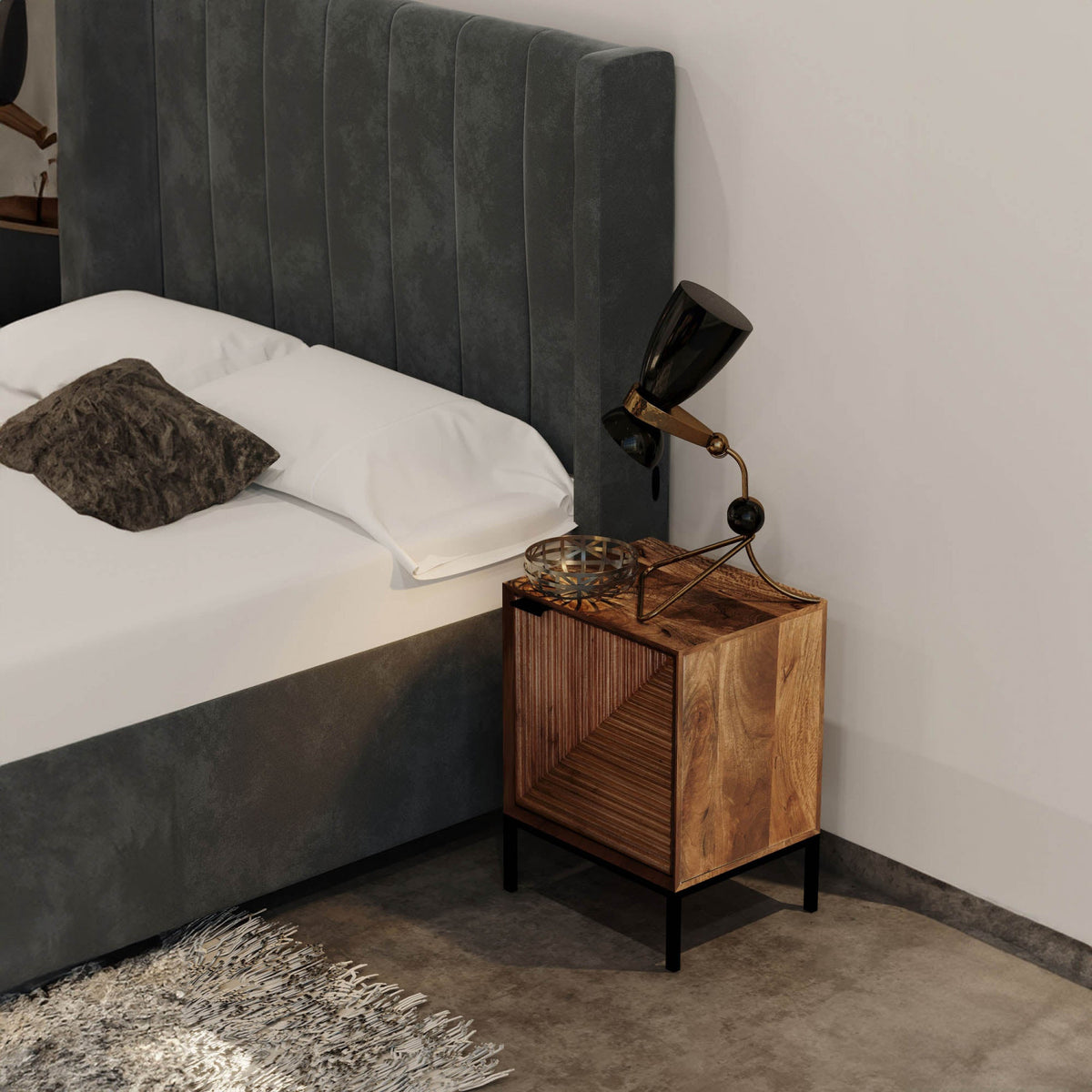 Redmere Night Table - Brown
