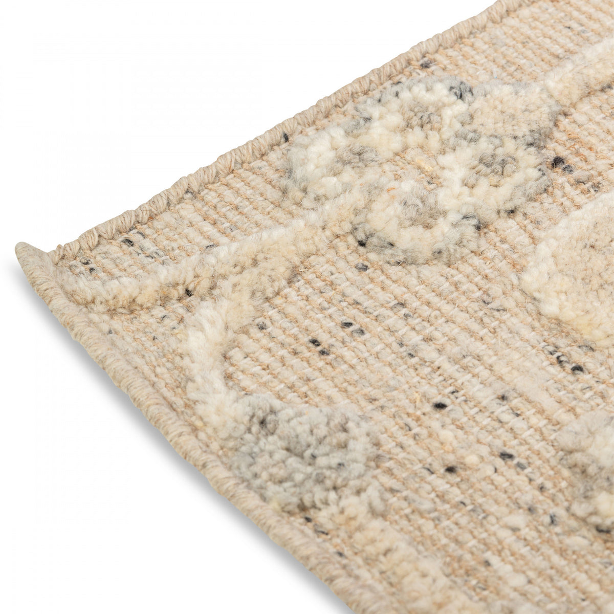 Ethos Hand-Knotted Rug - 5' x 8' - Grey/ Beige