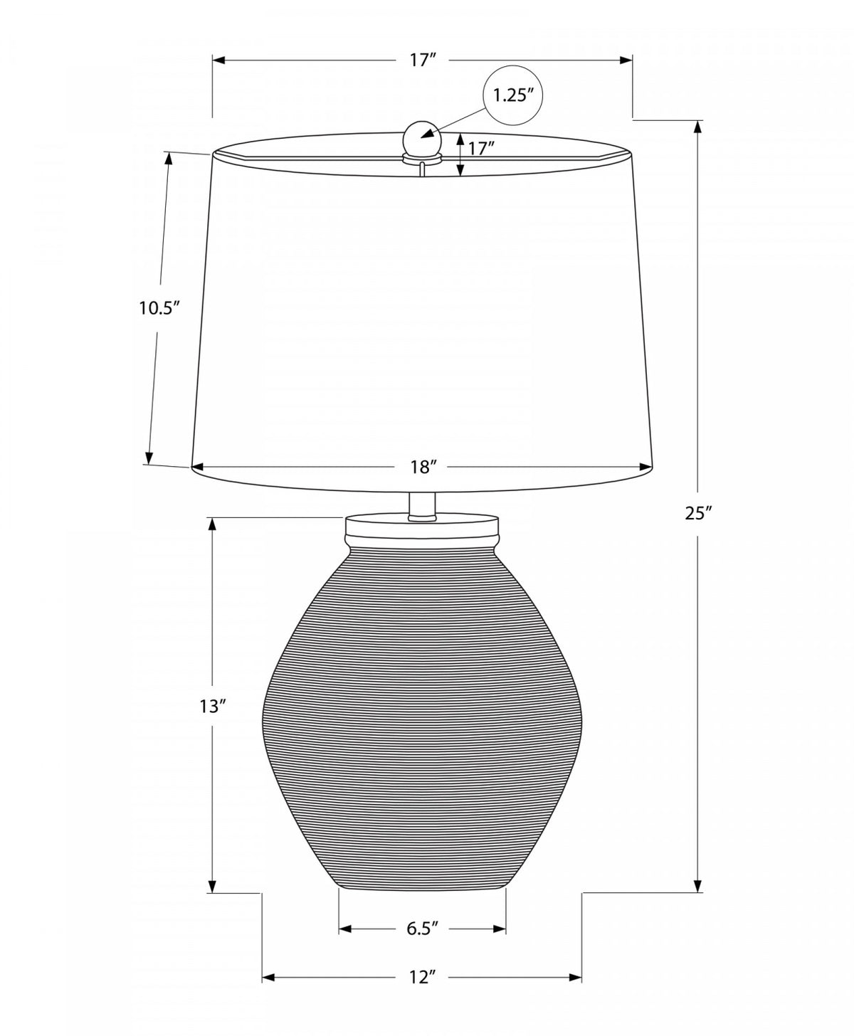 Easton Table Lamp - Cream