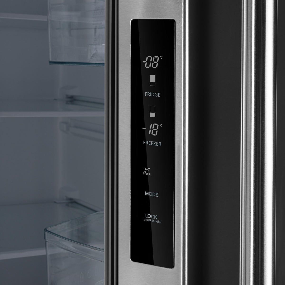 Forno Gallipoli 31" 17.5 Cu.Ft. Stainless Steel French Door Refrigerator - FFFFD1974-31SB