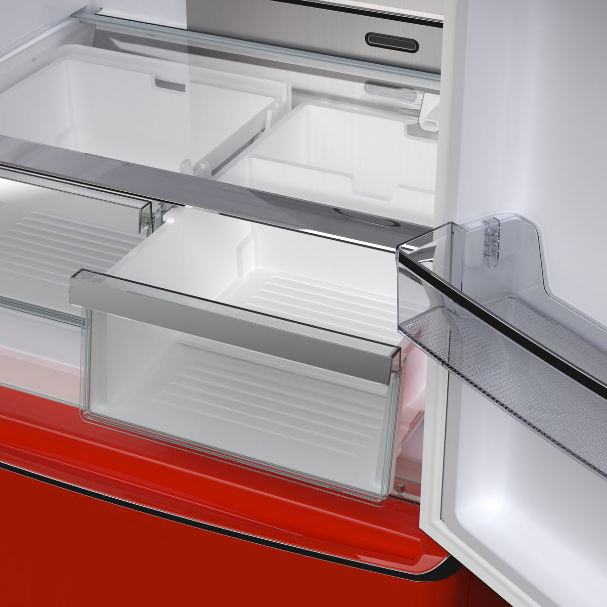 Forno Luigi 33" 18 Cu.Ft. Red French Door Refrigerator - FFFFD1791-33RED