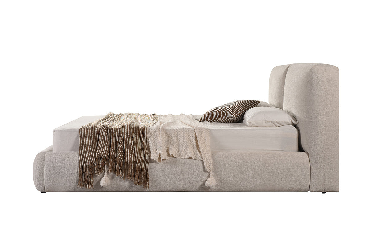 Soleil Queen Bed - Beige