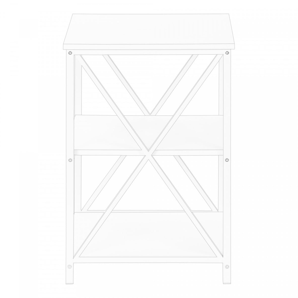 Miren Side Table - White