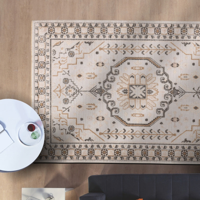 Alpena Medallion Rug - 9' x 12' - Almond Cream