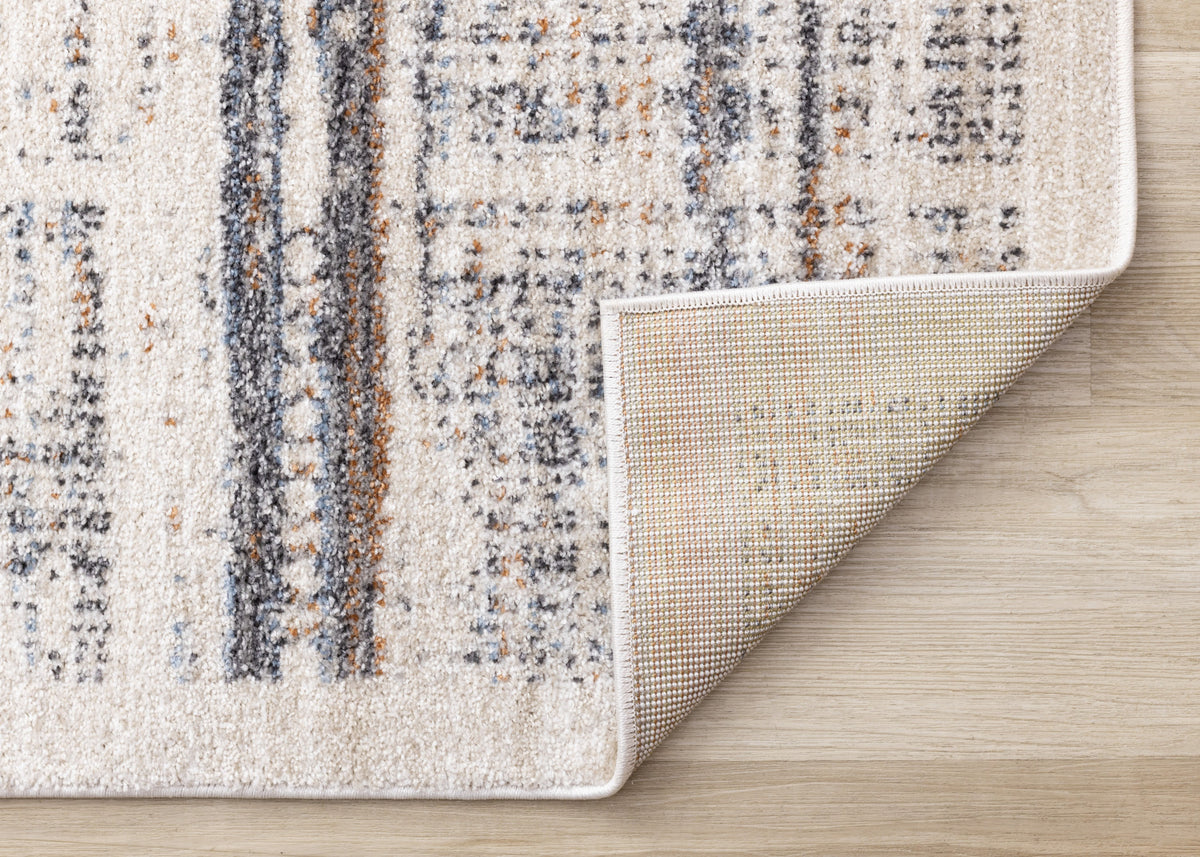 Sadie Casual Contemporary Area Rug - 5' X 8' - Grey/Beige