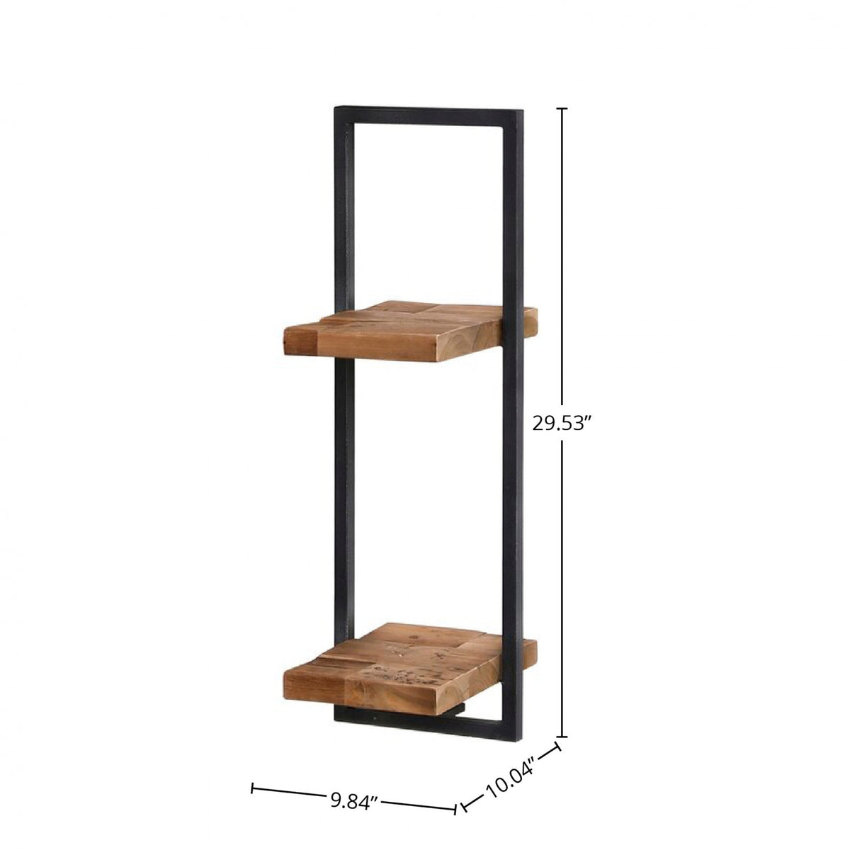 Bayan Metal Frame Wall Box IV - Teak