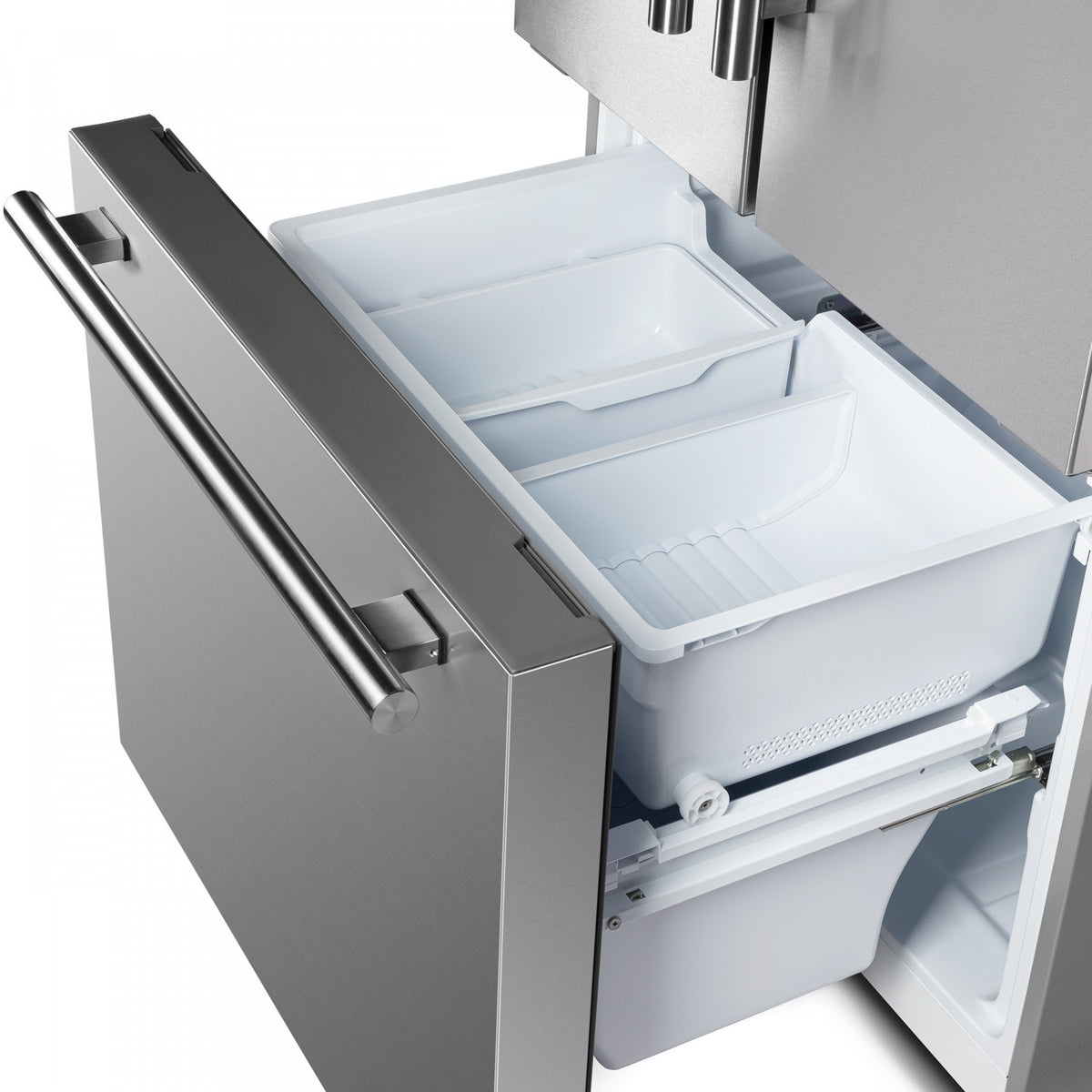 Forno Gallipoli 30" 17.5 Cu.Ft. Stainless Steel French Door Refrigerator - FFFFD1974-35MG