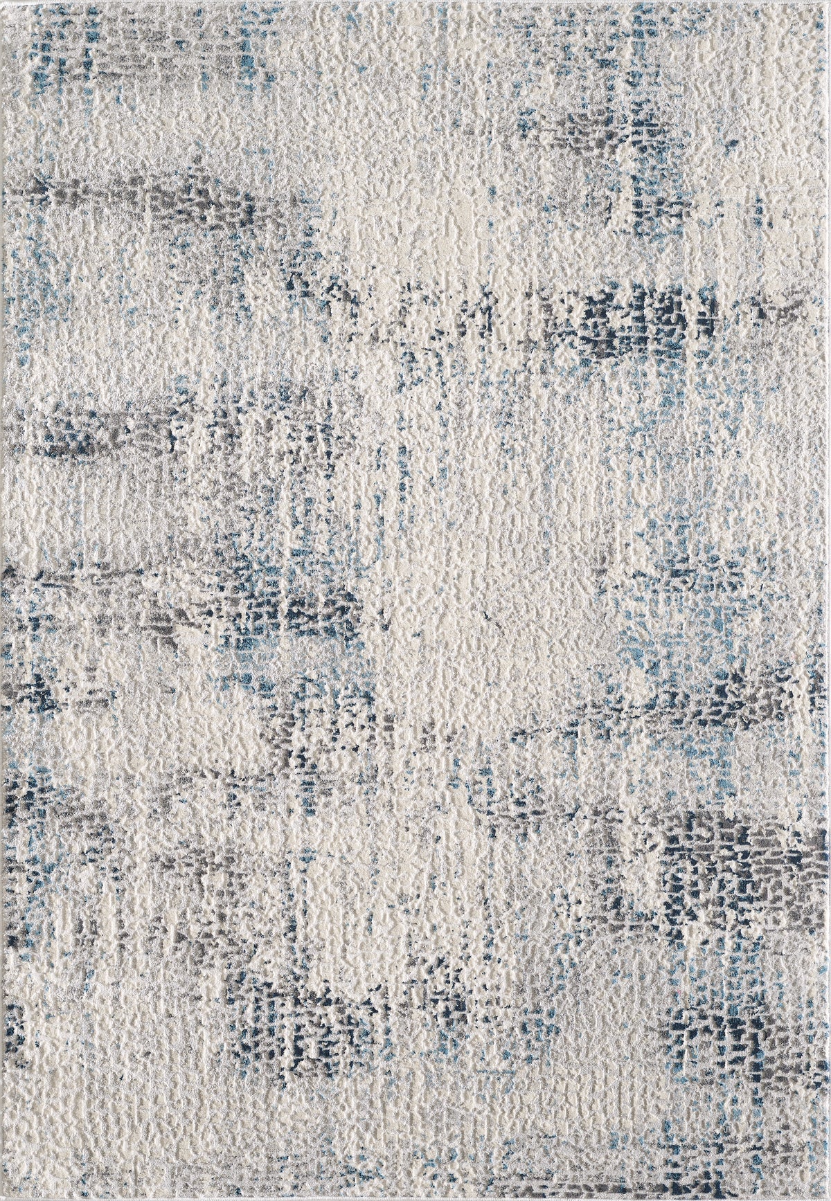 L2 Decor Cozy Area Rug 7' x 10' - Cream, Light Blue