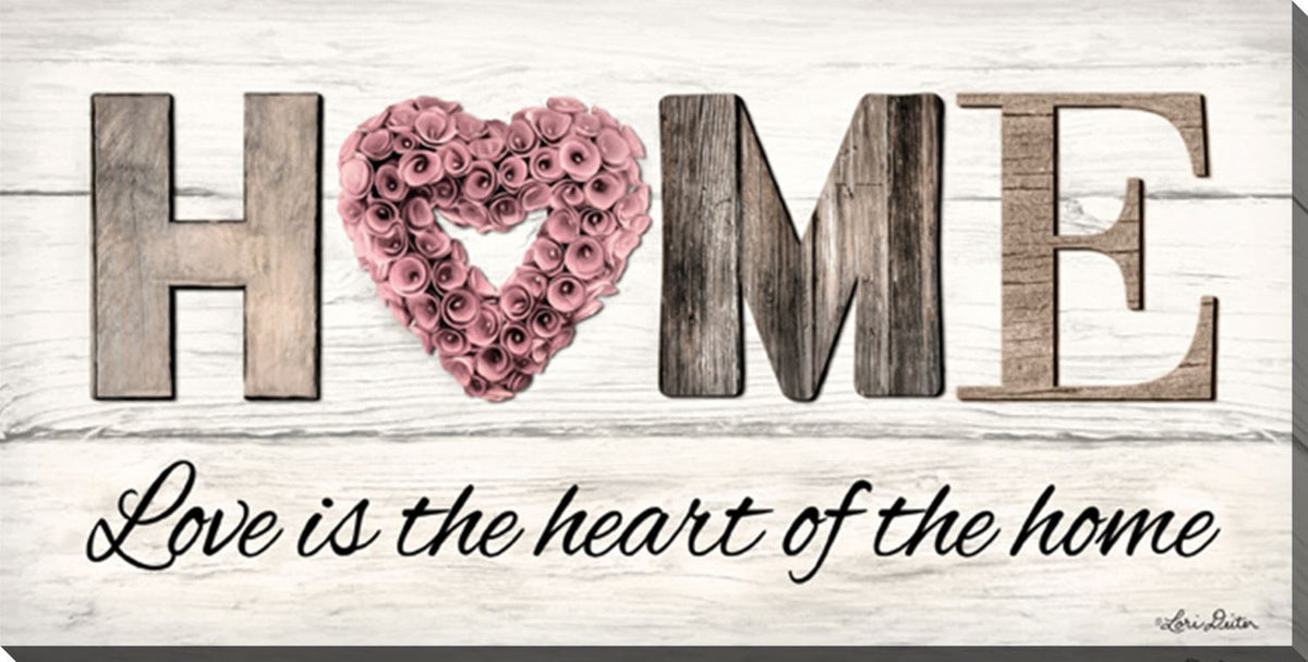 Wooden Words III Wall Art - Light Brown - 40 X 20