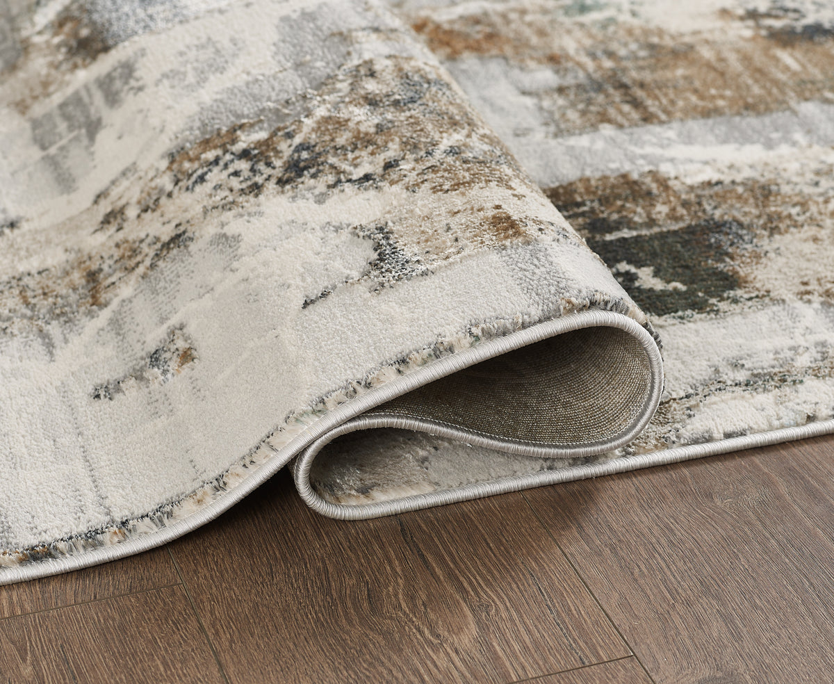 L2 Decor Emojy Area Rug 8' x 11' - Grey, Cream