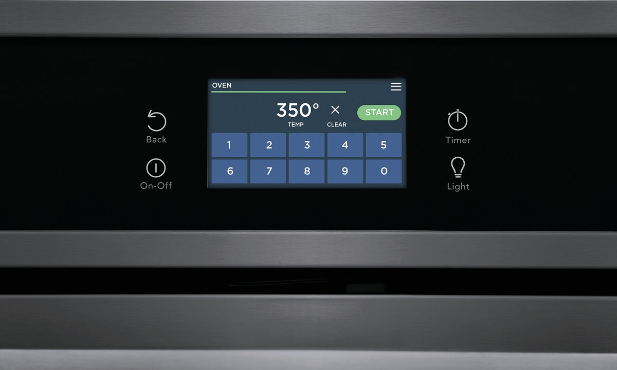 Frigidaire Black Stainless Steel 30" Single Wall Oven with Fan Convection (5.3 Cu. Ft) - FCWS3027AD
