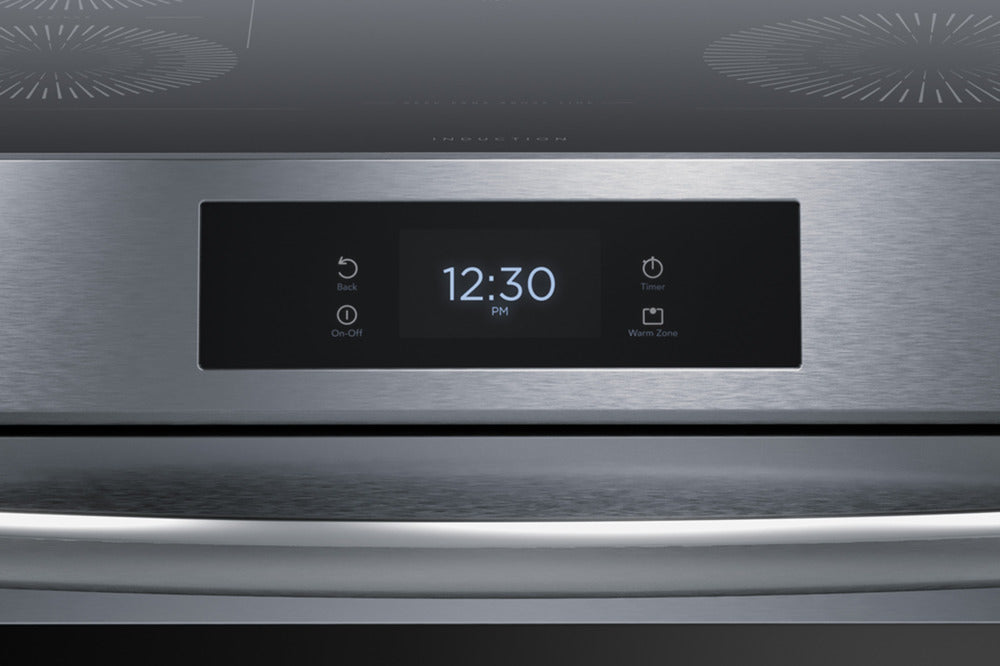 Frigidaire Gallery Smudge-Proof Black Stainless Steel 30" Front Control Induction Range with Total Convection (6.2 Cu. Ft.) - GCFI306CBD