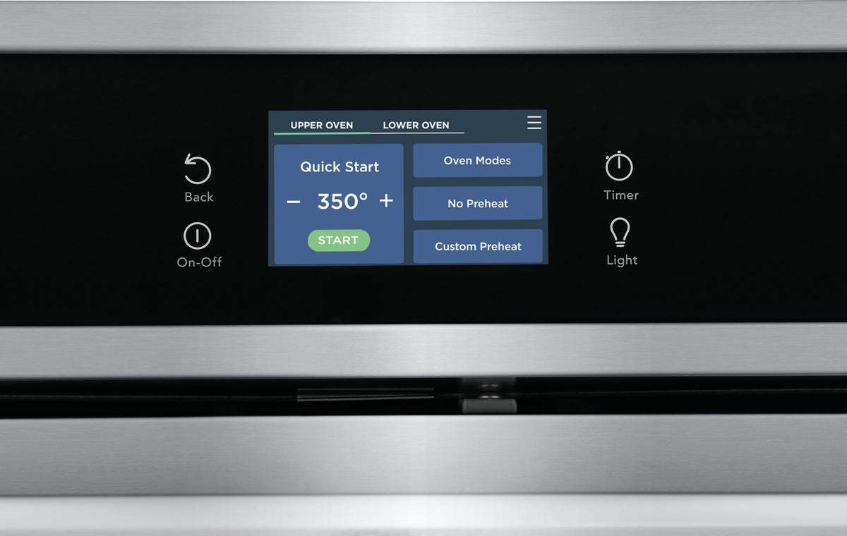 Frigidaire Gallery Smudge-Proof Stainless Steel 30" Double Wall Oven with Total Convection (10.6 Cu. Ft)- GCWD3067AF