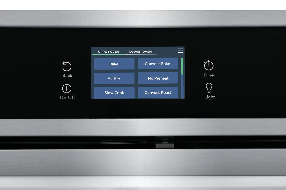 Frigidaire Gallery Smudge-Proof Stainless Steel 30" Double Wall Oven with Total Convection (10.6 Cu. Ft)- GCWD3067AF
