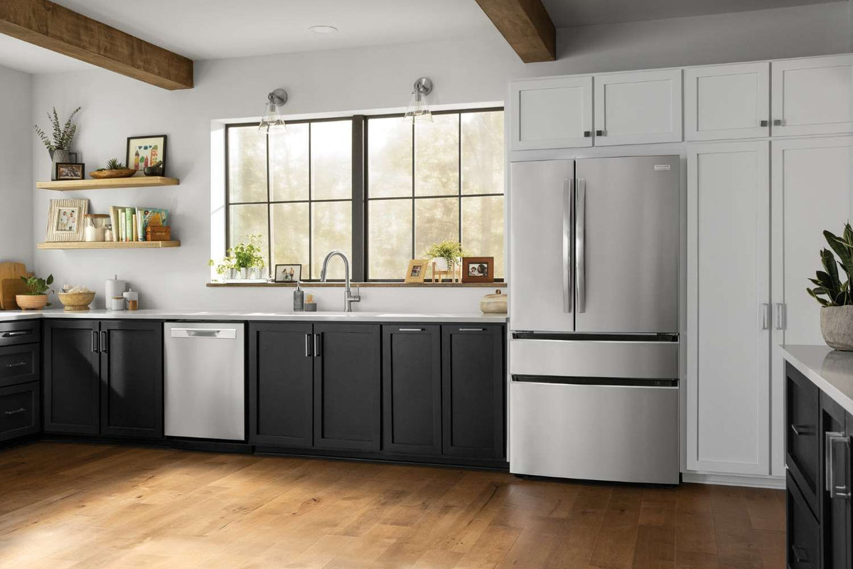 Frigidaire Gallery 36" 27.2 Cu. Ft. Smudge-Proof® Stainless Steel 4-Door French Door Refrigerator - GRMN2872AF