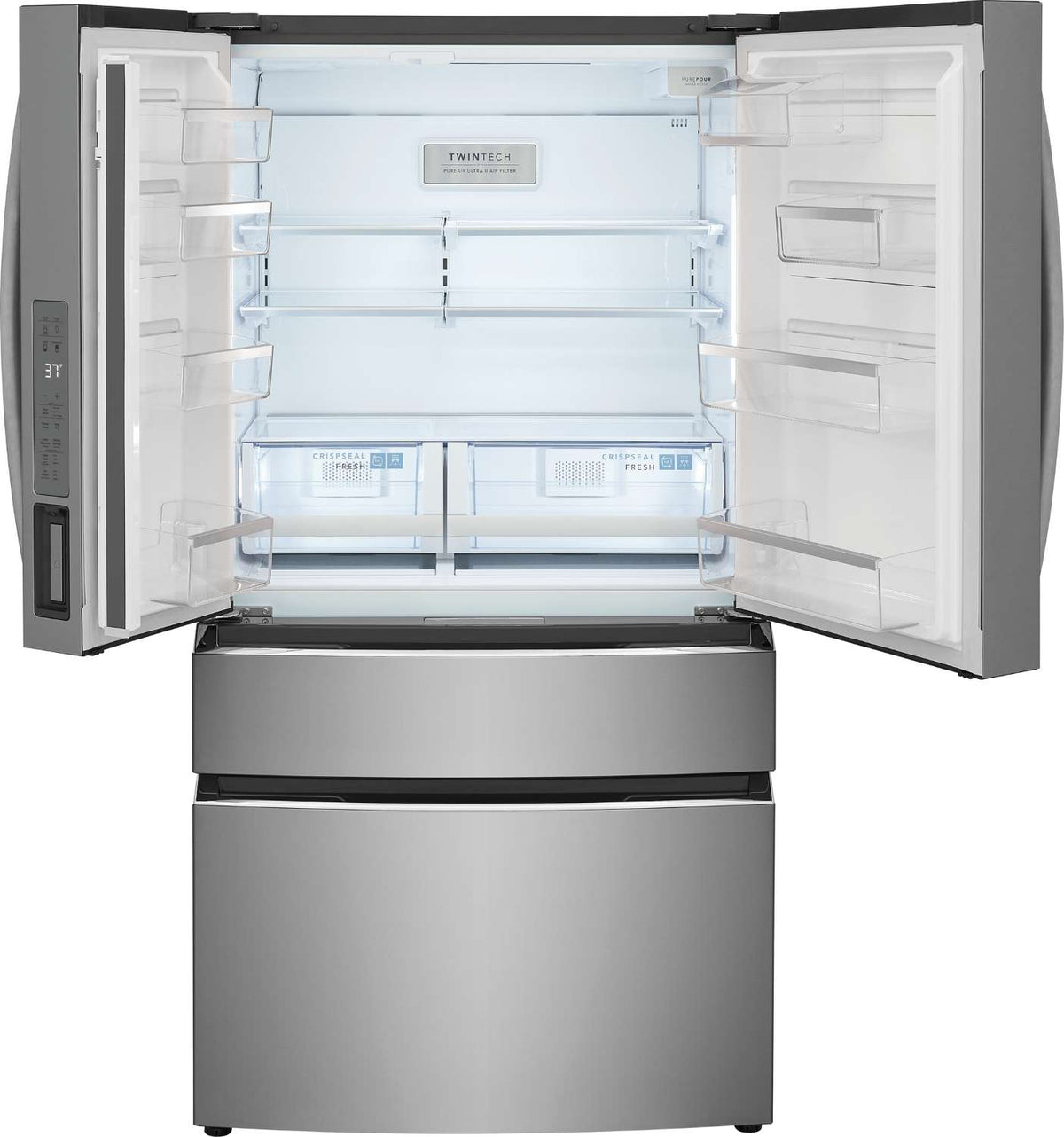 Frigidaire Gallery 36" 27.2 Cu. Ft. Smudge-Proof® Stainless Steel 4-Door French Door Refrigerator - GRMN2872AF