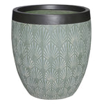 Garden Party Woven Texture Small Planter - Sage Green
