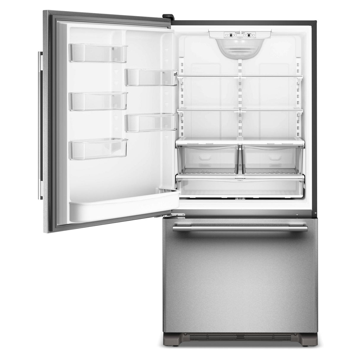 KitchenAid 33" 22.0 Cu. Ft. PrintShield Stainless Steel Bottom Mount Refrigerator - KRBL133SPS