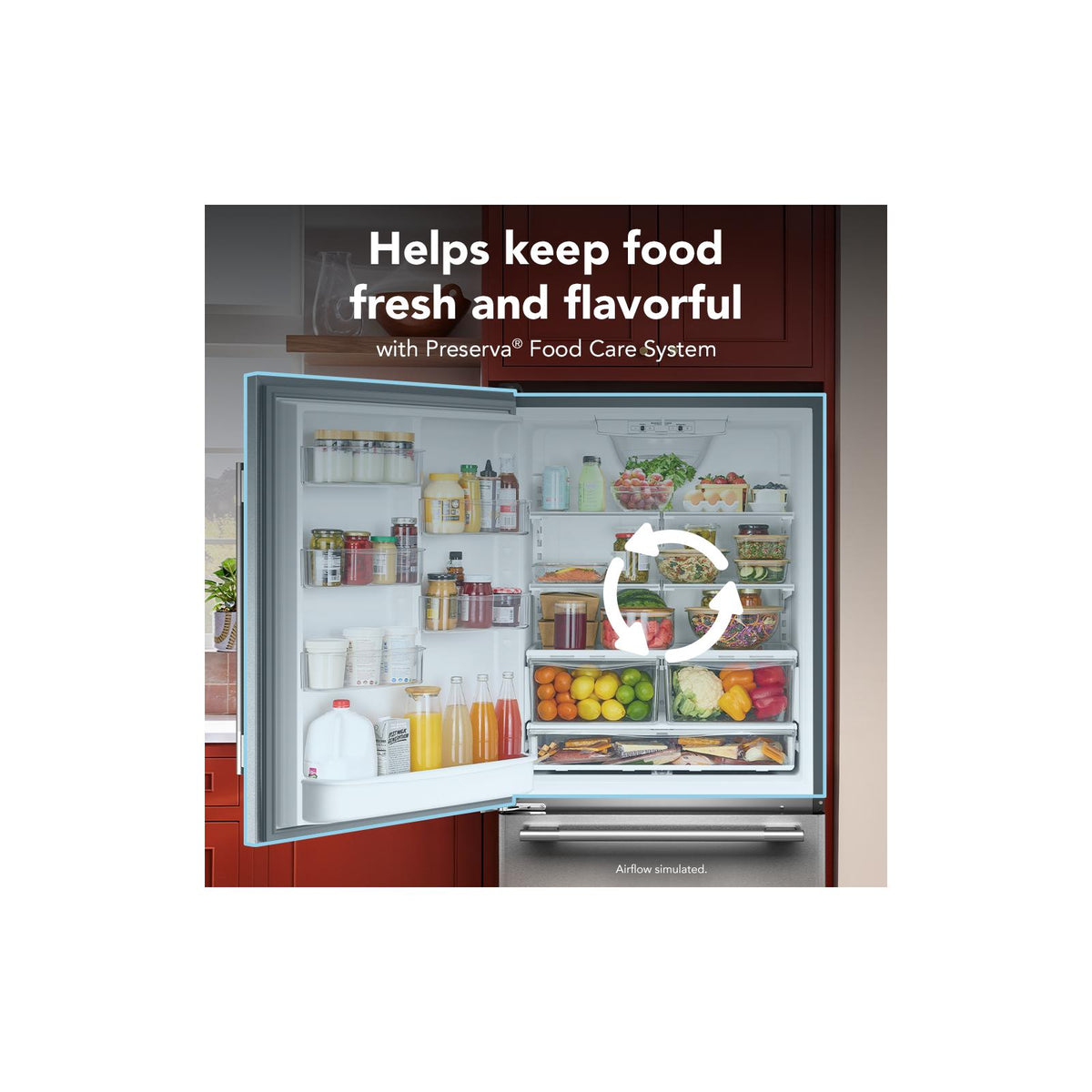 KitchenAid 33" 22.0 Cu. Ft. PrintShield Stainless Steel Bottom Mount Refrigerator - KRBL133SPS