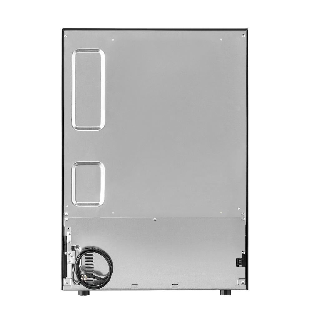 KitchenAid 24" 5.0 Cu. Ft. Black Cabinet/Stainless Doors Undercounter Refrigerator - KURL124SSB
