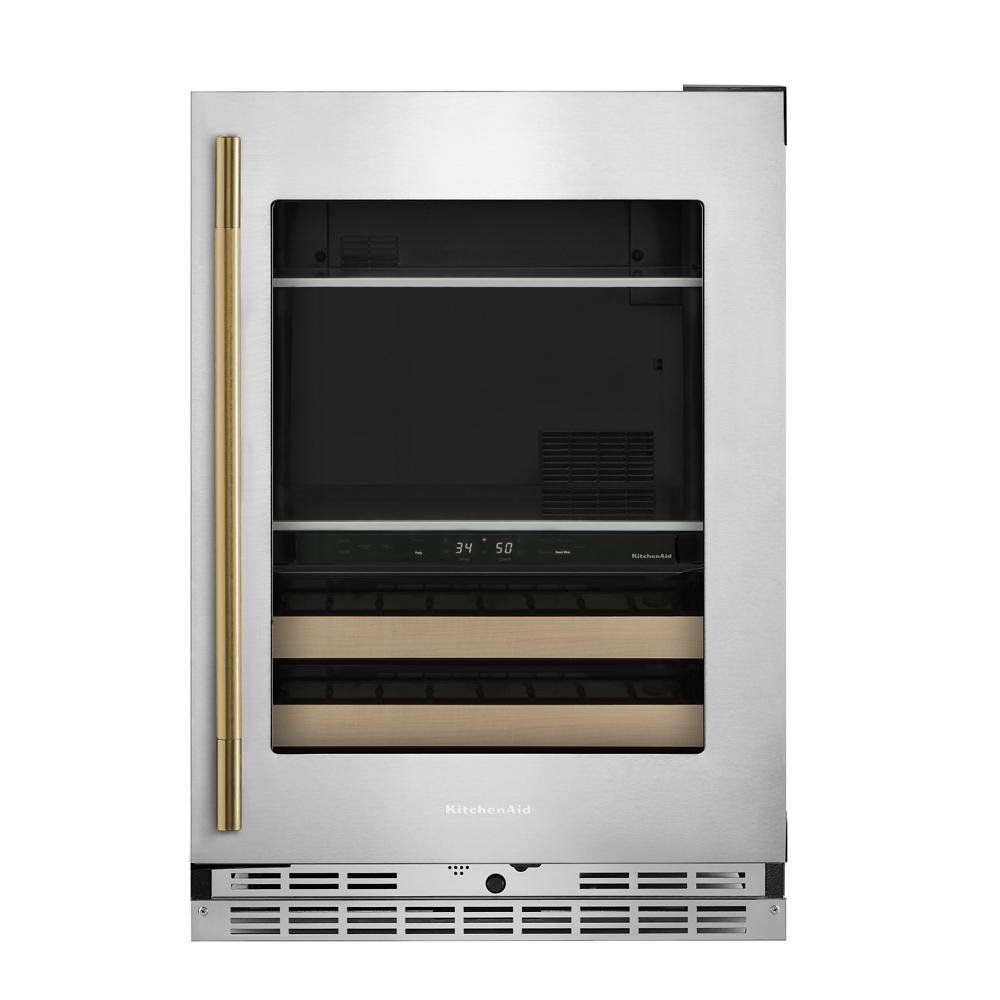 KitchenAid 24" 5.0 Cu. Ft. PrintShield Stainless Steel Undercounter Refrigerator - KUBR524SPS