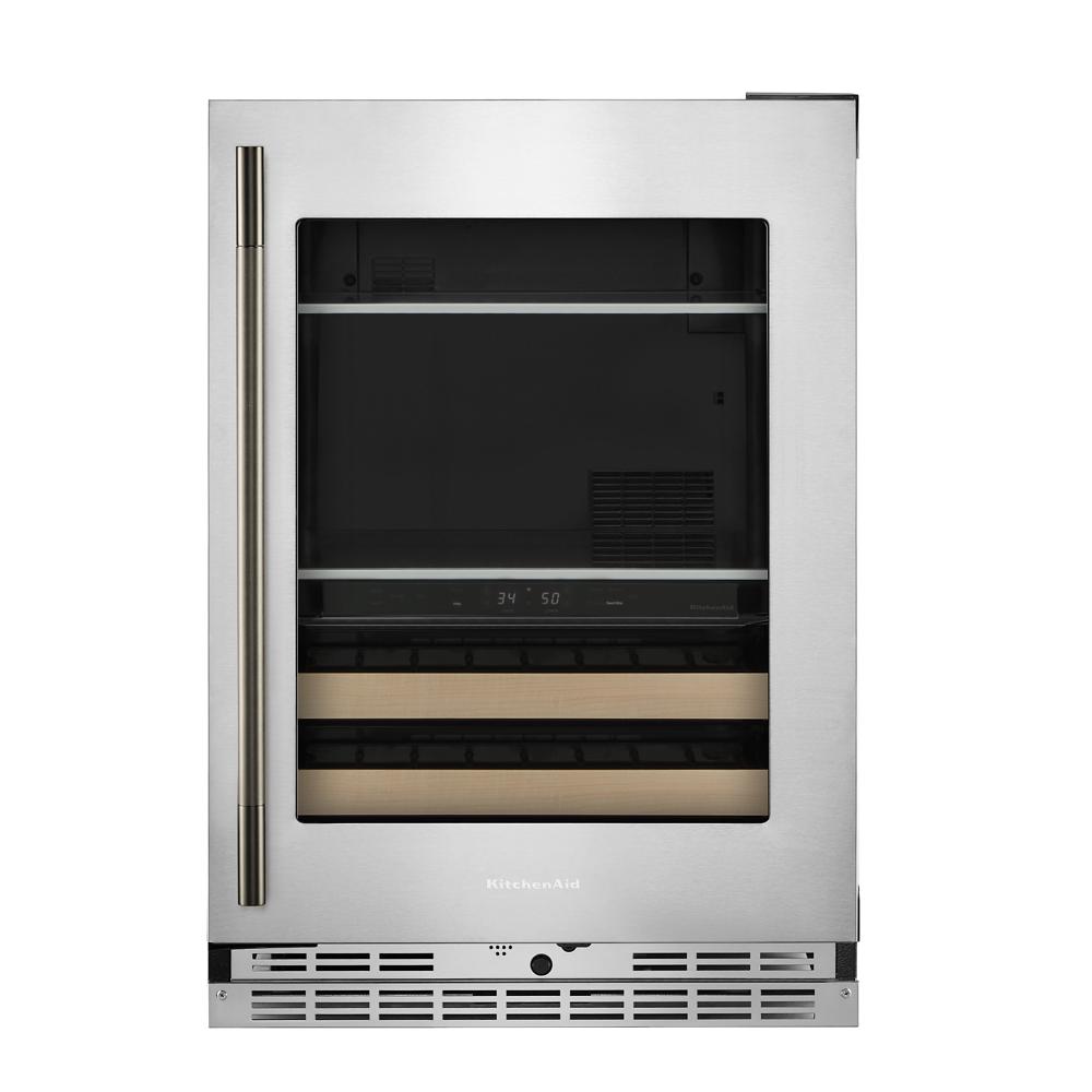 KitchenAid 24" 5.0 Cu. Ft. PrintShield Stainless Steel Undercounter Refrigerator - KUBL524SPS