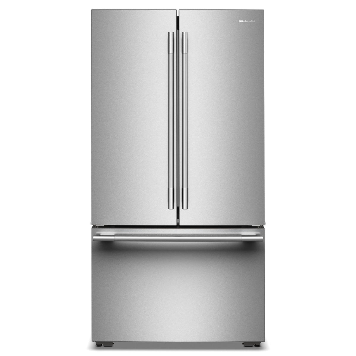 KitchenAid 36" 24.8 Cu. Ft. PrintShield Stainless Steel Counter-Depth French Door Refrigerator with Internal Water Dispenser – KRFC336SPS