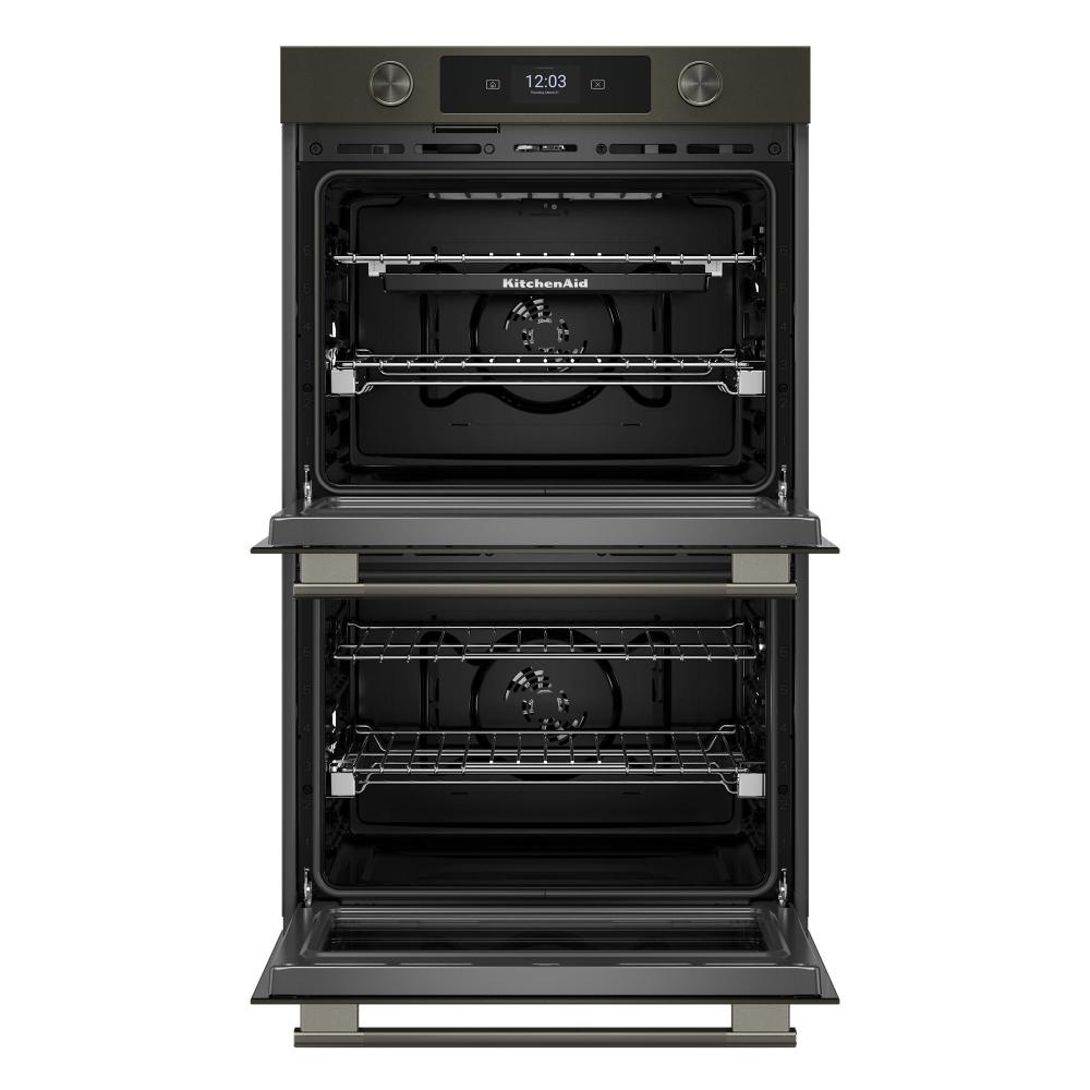 KitchenAid Black Ore 30" Smart Electric Double Wall Oven with Intelligent Cooking Camera (10 Cu. Ft.) - KOED930SBE