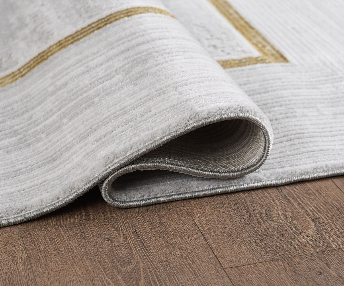 L2 Decor Lazer Area Rug 5' x 8' - Light Grey