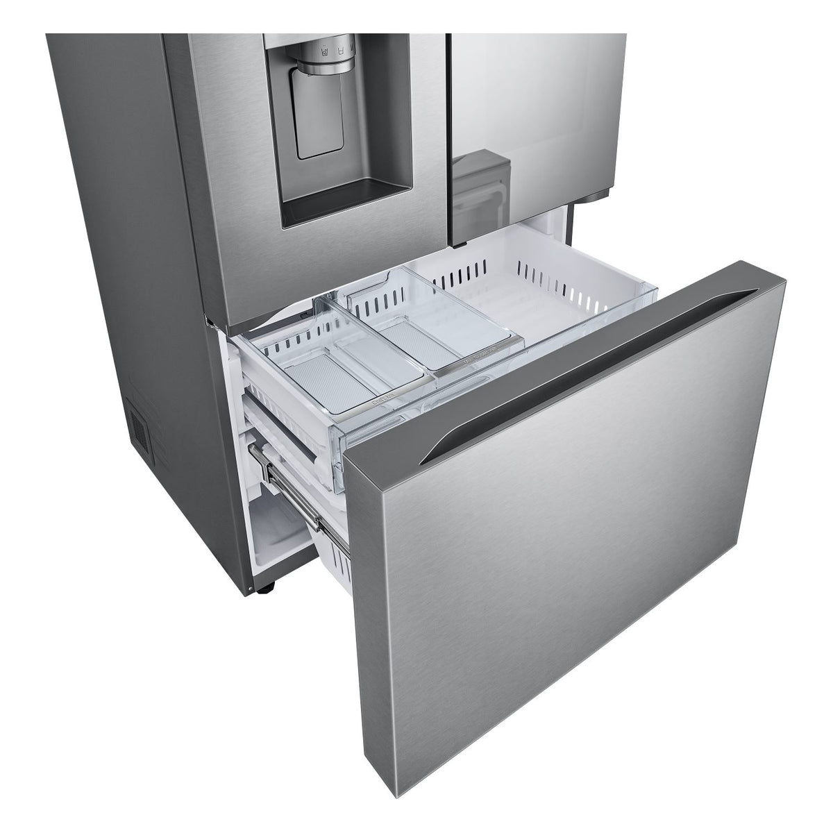 LG 35.75" 31 Cu.Ft. Stainless Steel Smart Mirror InstaView™ Door-in-Door® French Door Refrigerator - LRYKS3106S