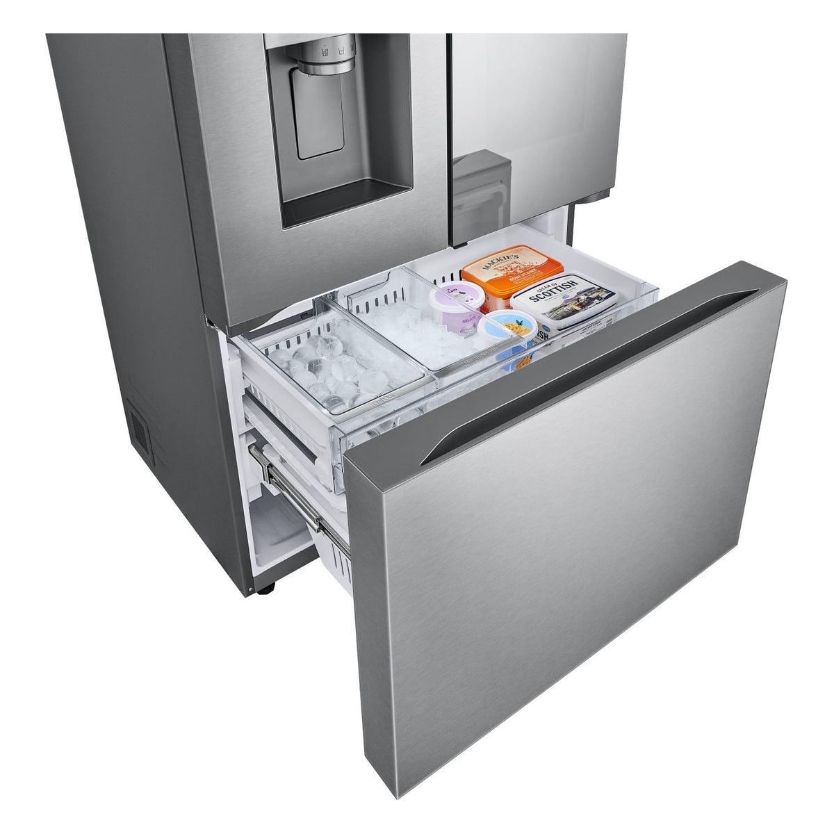 LG 35.75" 31 Cu.Ft. Stainless Steel Smart Mirror InstaView™ Door-in-Door® French Door Refrigerator - LRYKS3106S