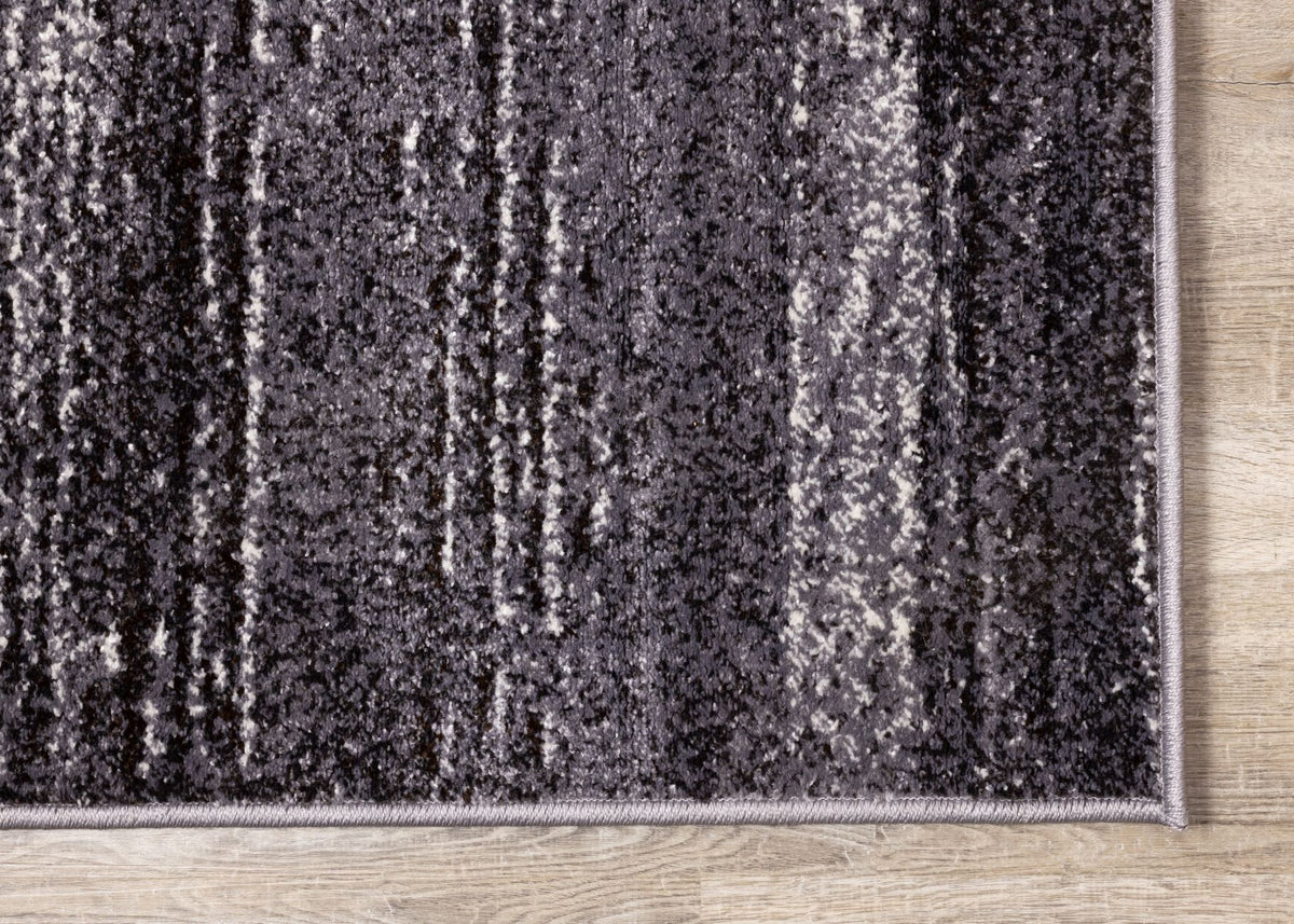 Shadow Drift 5'3" x 7'7" Variegarted Frieze Area Rug - Grey, Cream