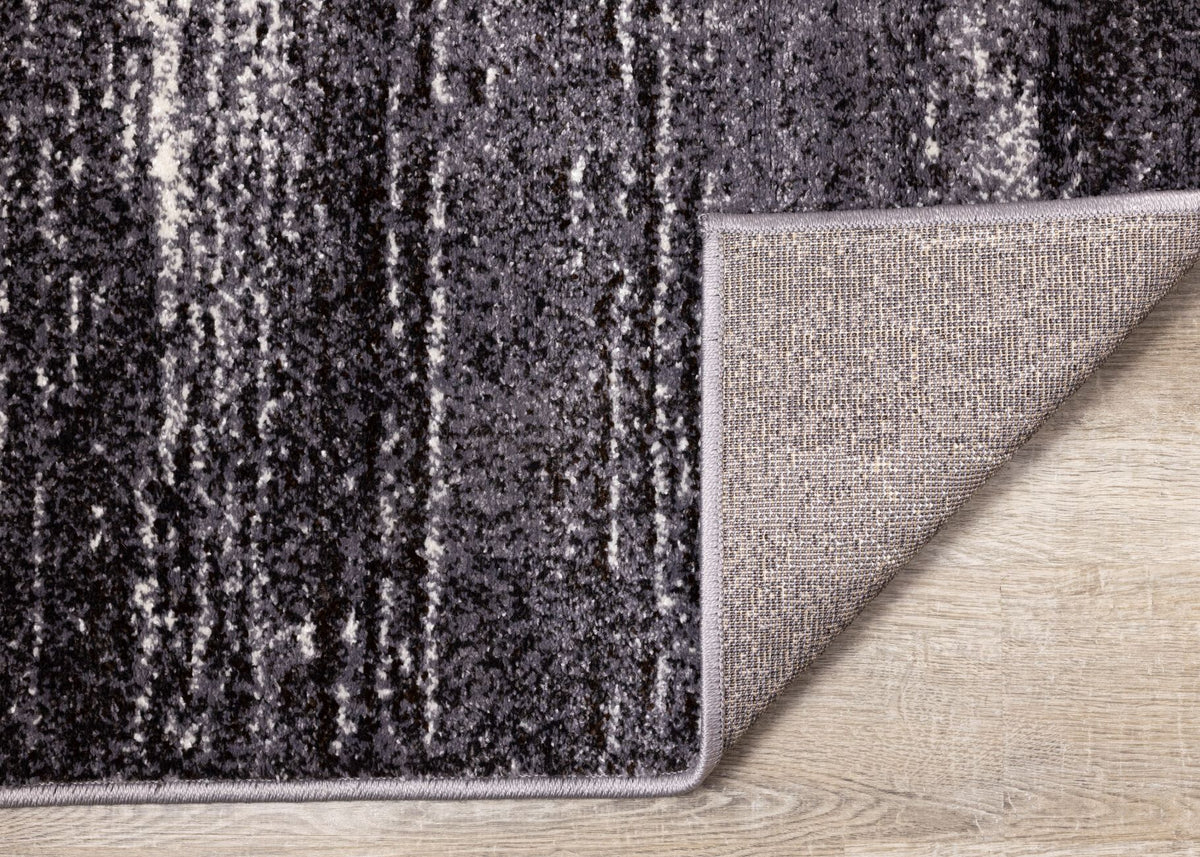 Shadow Drift 5'3" x 7'7" Variegarted Frieze Area Rug - Grey, Cream