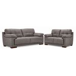 Modena Sofa and Loveseat Set - Mink