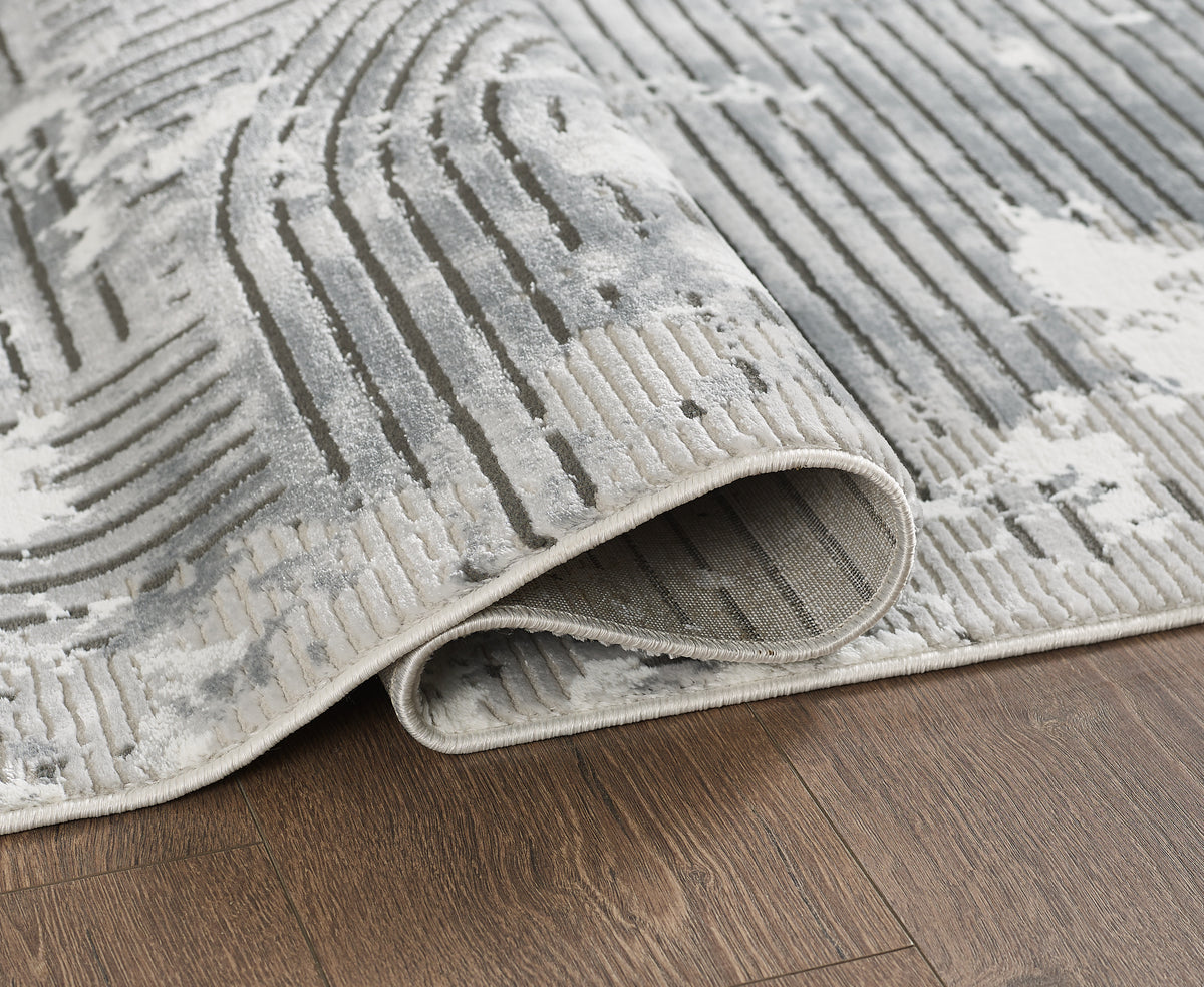 L2 Decor Petra Area Rug 5' x 8' - Dark Grey