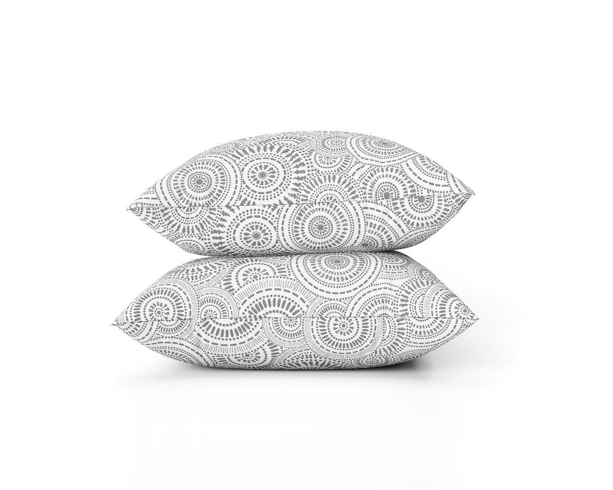 Cotton House 7-Piece Queen Comforter Set - Grey Orbit