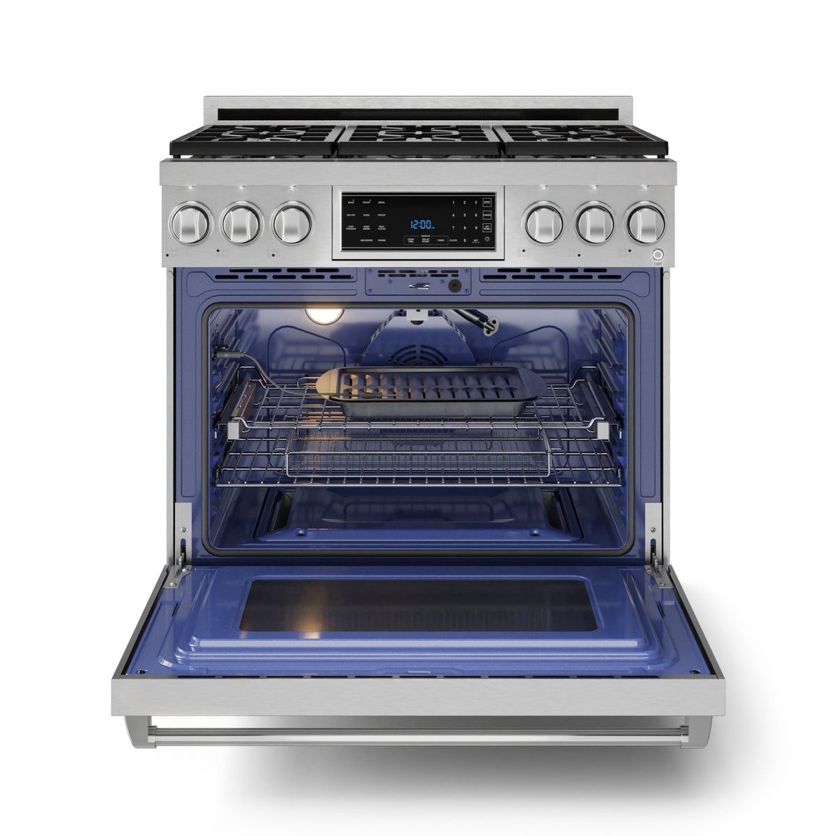 Thor Kitchen Stainless Steel Freestanding Professional Gas Range|Gordon Ramsay Series (6 cu.ft.) - RSG36